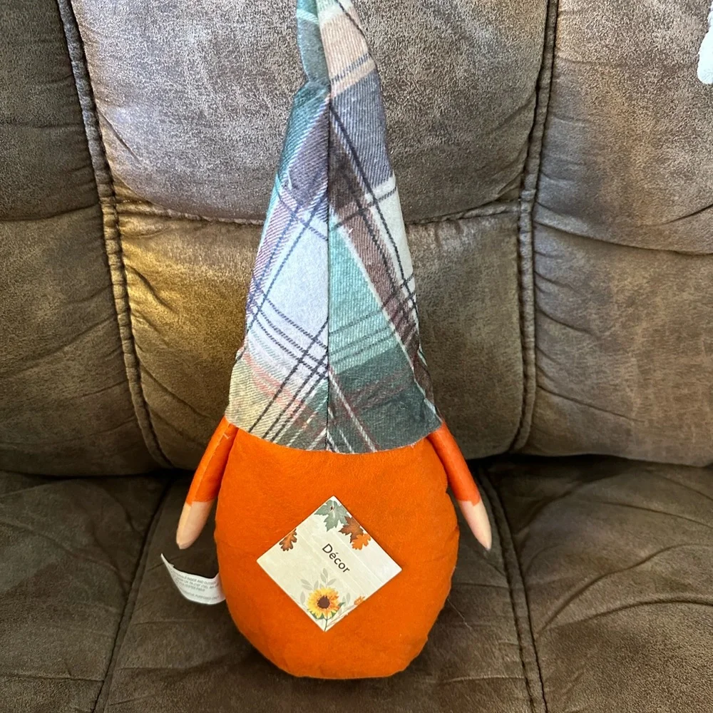 🌵 3/$15 Fall Autumn 14 inch tall Pumpkin Gnome (see description)